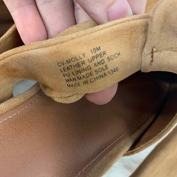 Chelsea and Violet Molly Brown Suede Chunk Heel Pointed Toe Bow Size 10 - Picture 8 of 9